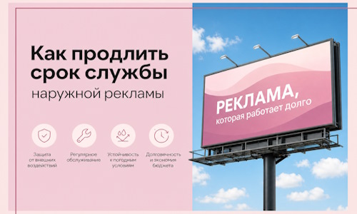 Как продлить срок службы наружной рекламы в  Арзамасе