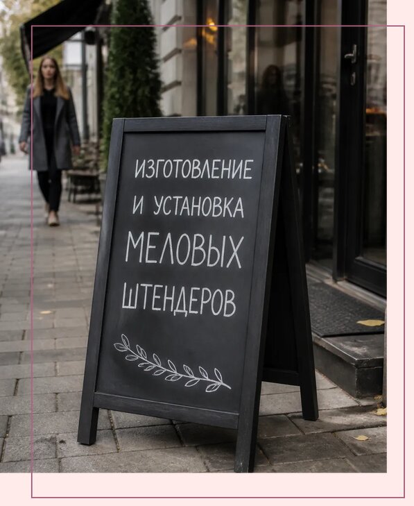 Меловые штендеры в Арзамасе по цене от 7060 р. | Аванза-Рзм